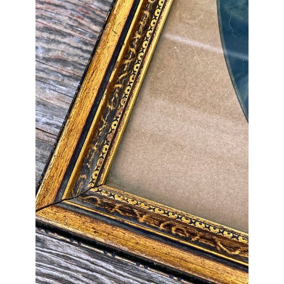 Vintage Art Deco Victorian Little Girl Print Gold Frame - Picture 6 of 13